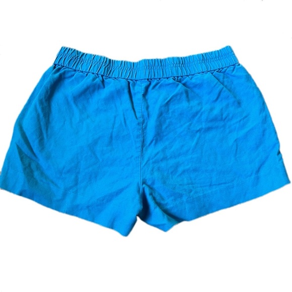 J. Crew Factory Linen Blend Blue Shorts Size 8 - Picture 2 of 8